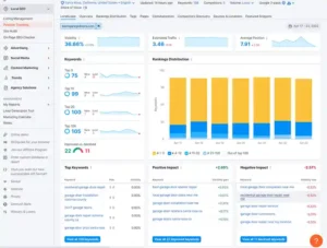 Screen grab from SEMRush SEO tools